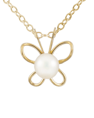 Splendid Pearls 14k 4-4.5mm Pearl Pendant Necklace