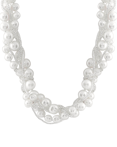 Splendid Pearls Silver 8-10mm Freshwater Pearl Necklace