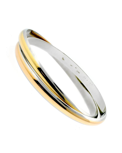 Cartier 18k Two-tone Interlocking Bangle (authentic )