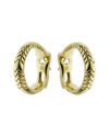 HERITAGE BULGARI BULGARI 18K SPIGA HOOPS (AUTHENTIC PRE-OWNED)