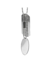 Heritage Gucci Gucci Silver Dog Tag Necklace (authentic )