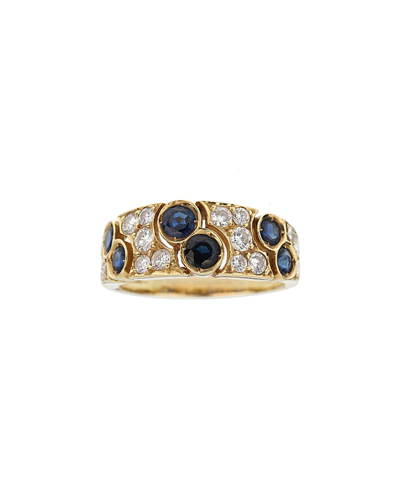 Heritage Van Cleef & Arpels Van Cleef & Arpels 18k 2.07 Ct. Tw. Diamond & Sapphire Ring (authentic Pre-  Owned)