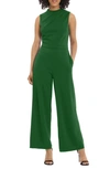 Maggy London Mock Neck Jumpsuit In Formal Garden