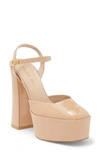 Stuart Weitzman Skyhigh 145 Platform Pump In Adobe