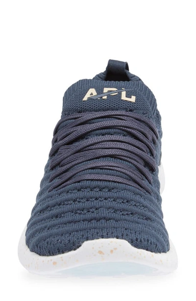 Apl Athletic Propulsion Labs Techloom Wave Hybrid Running Shoe In Midnight / Champagne / Speckle