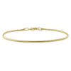 AMOUR AMOUR 1.2MM SNAKE CHAIN BRACELET IN 18K YELLOW GOLD PLATED STERLING SILVER
