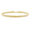 Amour 4.2mm Foxtail Chain Bracelet In 18k Yellow Gold Plated Sterling Silver In Yellow