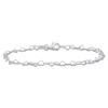 AMOUR AMOUR 3MM HEART LINK BRACELET WITH LOBSTER CLASP IN STERLING SILVER