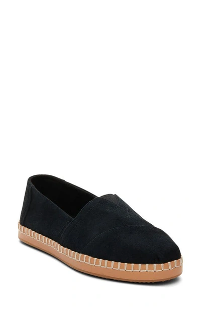 Toms Classic Alpargata Slip-on Sneaker In Black