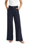 Wit & Wisdom Sky Rise Wide Leg Pants In Dark Navy