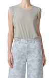 Citizen Of Humanity Kelsey Roll Sleeve Tee In Andes