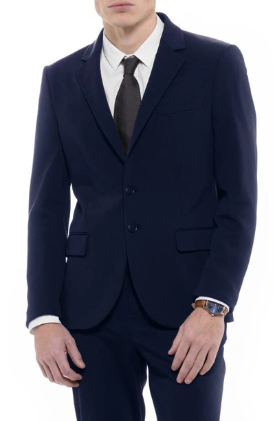 D.rt Thompson Wrinkle Resistant Two-button Blazer In Navy