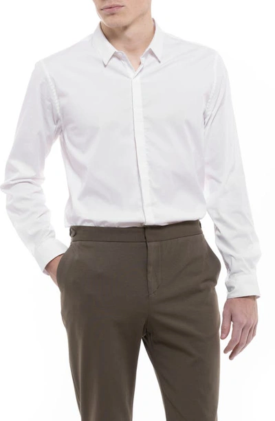 D.rt Main Solid Performance Button-up Shirt In White
