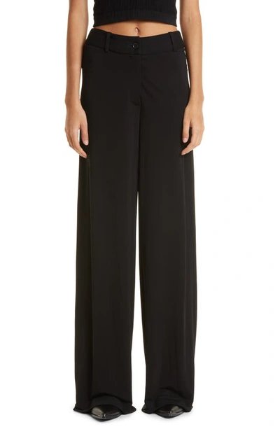 Nili Lotan Women's Flavie Virgin Wool Wide-leg Pants In Dark Navy