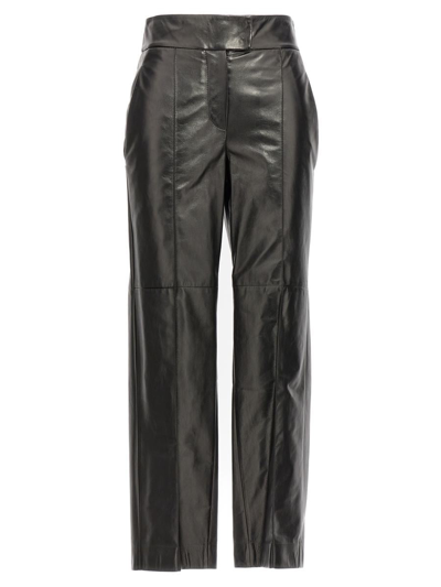 Brunello Cucinelli Women's Black Leather Pants