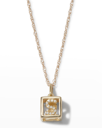 Stone And Strand Diamond Baby Block Necklace In Gold