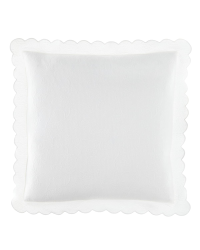 Sferra European Floral Matelasse Sham In White