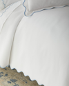 Matouk Full/queen Lanai Pique Coverlet In White