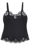 Dolce & Gabbana Satin Lingerie Top In Black