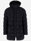 Herno Padded Hooded Down Jacket In Blu