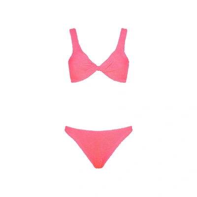 Hunza G Juno Bikini Swimwear In Pink