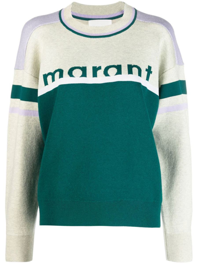 Isabel Marant Étoile Carry Crew Neck Sweater In Emerald