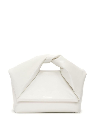 Jw Anderson Large Twister Handle Bag In White