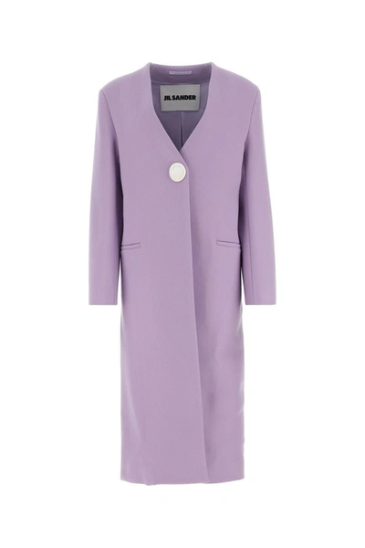 Jil Sander Coats In Purple