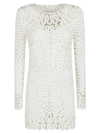 Simkhai Mccall Cage Crochet Mini Dress In White