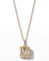 Stone And Strand Diamond Baby Block Necklace In V