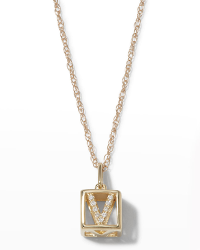 Stone And Strand Diamond Baby Block Necklace In Gold