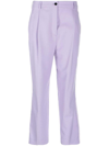 Karl Lagerfeld Tailored Pants Woman Pants Lilac Size 6 Polyester, Wool In Purple