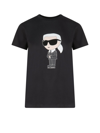 Karl Lagerfeld Graphic-print Short-sleeve T-shirt In Black