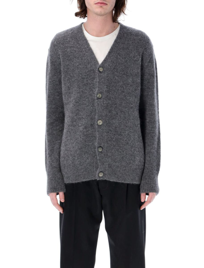Lanvin Alpaca-blend Sweater In Dark Grey Melange