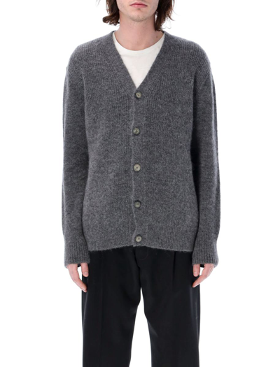 Lanvin Alpaca-blend Jumper In Dark Grey Melange