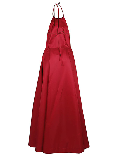 Lavi Sleeveless Long Dress In Red