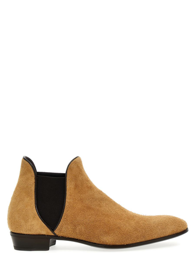 LIDFORT LIDFORT 'DESERT ENAMEL' ANKLE BOOTS