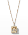 Stone And Strand Diamond Baby Block Necklace In Y