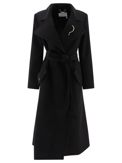 Chloé Double-breasted Wool Coat In Black