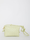Bottega Veneta Mini Loop Camera Intrecciato Leather Crossbody Bag In Yellow