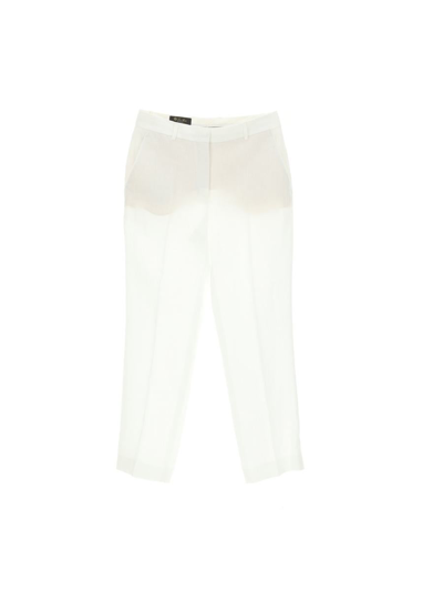 Loro Piana Trousers In White
