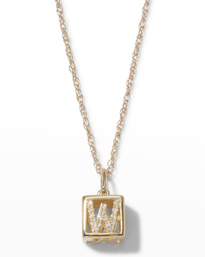 Stone And Strand Diamond Baby Block Necklace In W