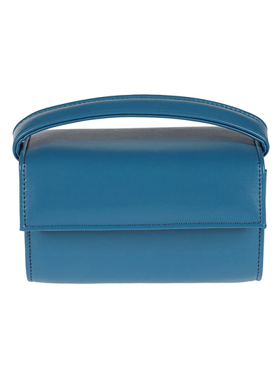 Mabash The Baby Vegan Leather Mini Bag In Blue