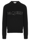 ALEXANDER MCQUEEN SWEATER WITH EMBROIDERED LOGO