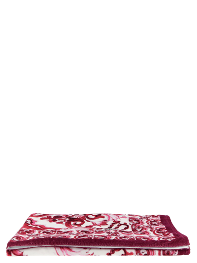 Dolce & Gabbana Maipoallergenic Beach Towel In Fuchsia