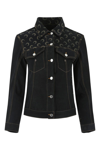 Marine Serre Moon-print Denim Jacket In 00