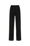 Marine Serre Black Viscose Blend Lunar-pointelle Culotte Pant In 00