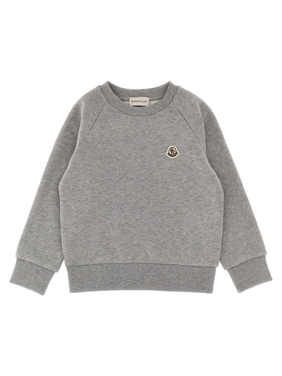 Moncler Kids' Logo Sweatshirt In Gray