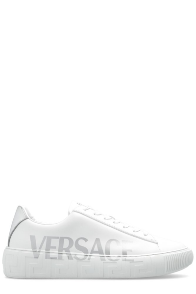Versace Logo Printed Low In White