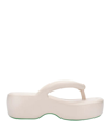 Melissa Free Platform Flip Flop In Beige